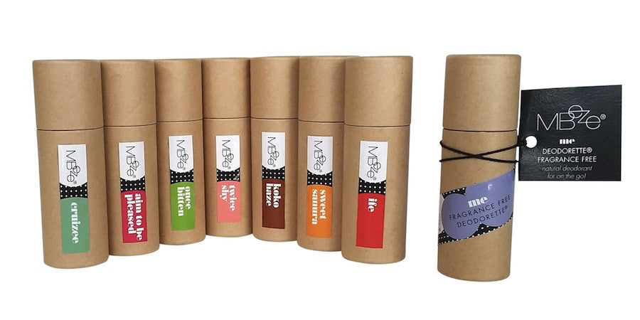MBeze Eco Deodorettes | Natural Mini Deodorants | Plastic-Free Container